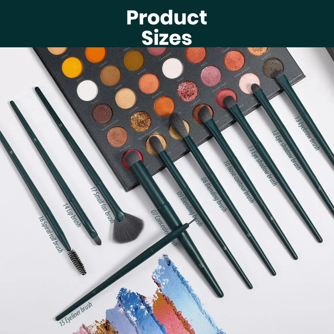 17Pcs Makeup Brushes Set with Sponge