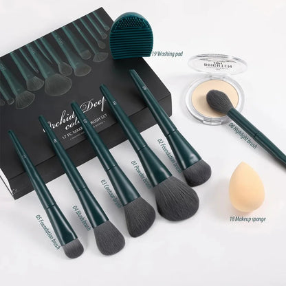 17Pcs Makeup Brushes Set with Sponge