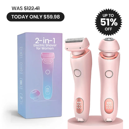 2-in-1 Electric Shaver for Women